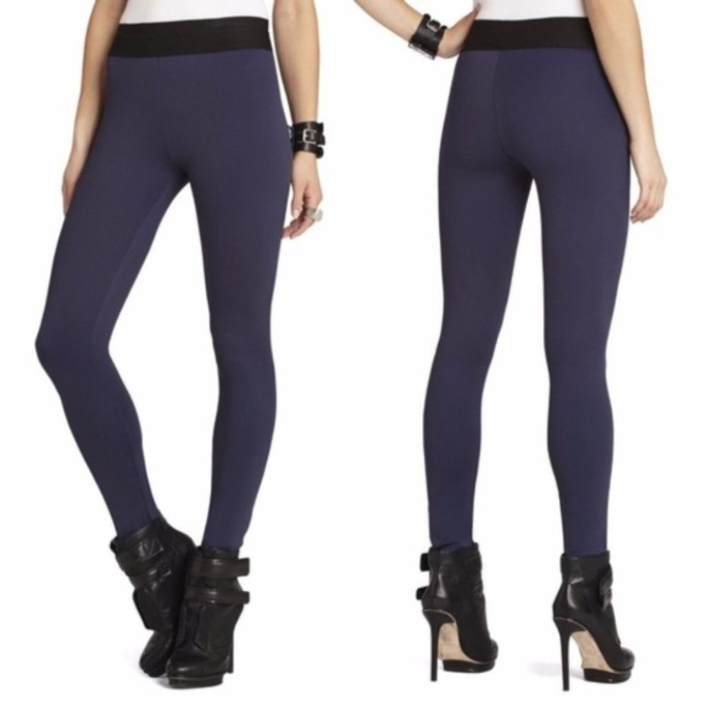 BCBGMAXAZRIA Blue Dark Navy Mason Skinny Pants